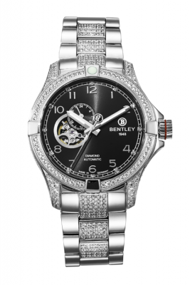 Product SKU: 1796-252WBA-SDescription: Band with 150 pcs white sapphireCase Material: All stainless steel,Case with 262 pcs white sapphireCase Size: 43.0mm X 51.0mmDial Size: Ø 34.0 mmDial Color: Black dial with 12 pcs diamondCrystal: Sapphire crystalCrown: 7.0mmMovement: NH39/Automatic