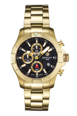 Product SKU: BL1796-50KBICase Material: Gold tone stainless steelCase Size: 43.0mm X 51.0mmDial Size: 34.0 mmDial Color: Black dialCrystal: Sapphire crystal glassCrown: 7.0mmMovement: VD57 (Chronograph sec./1/10 sec.)