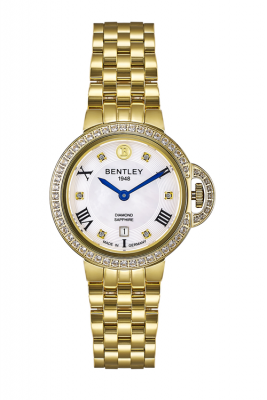 Product SKU: 1818-102LKWI-SCase Material: Gold tone stainless steel,Case with  52pcs white sapphireCase Size: 32.0mm X 32.0mmDial Size:  Ø 23.5mmDial Color: White MOP dial with 6pcs diamondCrystal: Sapphire crystal glassCrown: 5.5mmMovement: GN15