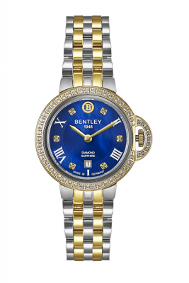 Product SKU: 1818-102LTNI-SKCase Material: Gold two tone stainless steel,Case with  52pcs white sapphireCase Size: 32.0mm X 32.0mmDial Size: Ø 23.5mmDial Color: Blue MOP dial with 6pcs diamondCrystal: Sapphire crystal glassCrown: 5.5mmMovement: GN15