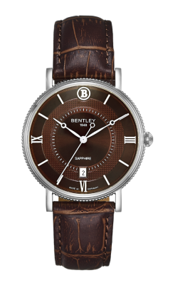 Product SKU: 1865-10MWDDDescription: Stainless steel caseCase Size: 40.0mm X 46.5mmDial Size: Ø 34.5 mmDial Color: Brown dialBracelet:  Brown calfskin leather strapCrystal: Sapphire crystal glassCrown: 5.0mmMovement: VX42