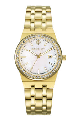 Product SKU: 1708-10LKWSCase Material: Gold tone stainless steel,Case with 40pcs Cubic ZirconiaCase Size: 33.0mm x 33.0mm Dial Size: 25.0mm Dial Color: White MOPCrystal: Sapphire crystal with anti-reflective treatmentCrown: 4.0mmMovement: GN10(3H+date)