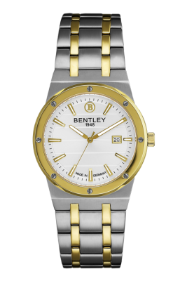 Product SKU: 1708-30MTWI-KDescription: 
Case Material: Gold two tone stainless steelCase Size: 39.0mm x 39.0mmDial Size: Ø 31.0mmDial Color: WhiteCrystal: Sapphire crystal glassCrown: 5.0mmMovement: GM10