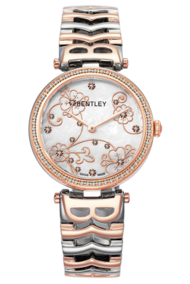 Product SKU: 95-202999Case Material: Rose gold two tone stainless steel,Case with 60pcs diamondCase Size: 35.0mm X 41.5mmDial Size: 28.0mm X 28.0mmDial Color: White MOP dial with 16pcs diamondCrystal: Sapphire crystal with anti-reflective treatmentCrown: 5.0mmMovement: RONDA 702-3