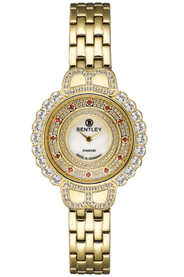 Product SKU: 1828-102LKWSCase Material: Gold tone stainless steel,Case with 68pcs white sapphireCase Size: 33.0mm X 40.3mmDial Size: Ø 12.0mmDial Color: White MOP with 36pcs diamond & 12pcs Ruby & 84pcs White sapphireCrystal: Sapphire crystal glassCrown: 3.5mmMovement: 5Y26