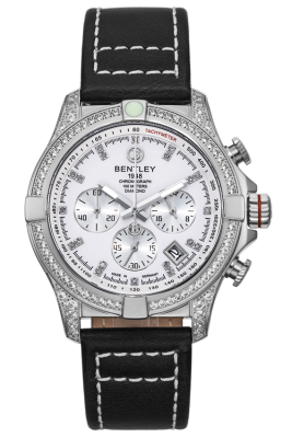 Product SKU: 1796-202WWB-S Case Material: Stainless steel case,Case with 226 pcs white sapphireCase Size: 43.0mm x 51.2mmDial Size: 34.0mm X 34.0mmDial Color: White dial with 20 pcs diamondBracelet:  Black calfskin leather strapCrystal: Sapphire crystal with anti-reflective treatmentCrown: 7.0mmMovement: VK63