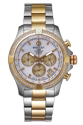 Product SKU: 1796-402TCI-SCase Material: Gold two tone stainless steel,Case with 60 pcs white sapphireCase Size: 43.0mm x 51.2mmDial Size: 34.0mm X 34.0mmDial Color: White MOP dial with 20 pcs diamondCrystal: Sapphire crystal with anti-reflective treatmentCrown: 7.0mmMovement: VK63