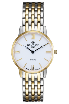 Product SKU: 1829-10LTWICase Material: Gold two tone stainless steelCase Size: 32.0mm X 38.0mmDial Size: 27.5 mmDial Color: White dialCrystal: Sapphire crystal glassCrown: 3.0mmMovement: GL20