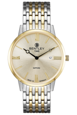 Product SKU: 1829-10MTKICase Material: Gold two tone stainless steelCase Size: 39.0mm X 46.4mmDial Size: 34.0 mmDial Color: Gold dialCrystal: Sapphire crystal glassCrown:  4.0mmMovement:  GM15