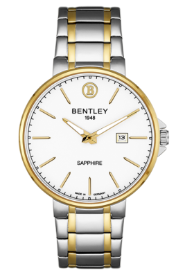 Product SKU: 1854-10MTWICase Material: Gold two tone stainless steelCase Size: 40.0mm X 45.5mmDial Size: 36.0 mmDial Color: White dialCrystal: Sapphire crystal glassCrown: 4.5mmMovement: VX3K