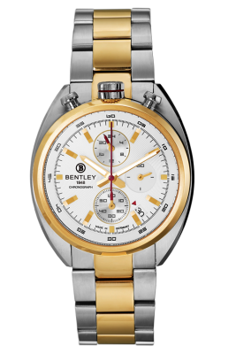 Product SKU: 1711-10MTWICase Material: Gold two tone stainless steel,Case with IP Gold bezelCase Size: 43mm X 46mmDial Size: 35.0mm X 35.0mmDial Color: Silver Crystal: Sapphire crystal with anti-reflective treatmentCrown: 7.0mmMovement: VK63