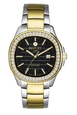 Product SKU: 1869-101MTBI-KCase Material: Gold two tone stainless steel,Case with 48 white sapphireCase Size: 40.0mm X 44.5mmDial Size: Ø 28.7 mmDial Color: Black dialCrystal: Sapphire crystal glassCrown: 5.5mmMovement: GM10