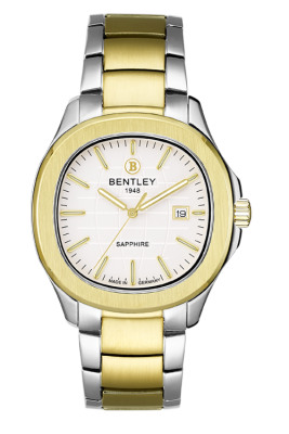 Product SKU: 1869-10MTWICase Material: Gold two tone stainless steelCase Size: 40.0mm X 44.5mmDial Size: Ø 28.7 mmDial Color: White dial Crystal: Sapphire crystal glassCrown: 5.5mmMovement: GM10