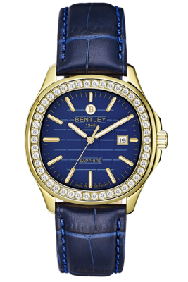 Product SKU: BL1869-101MKNNCase Material: Gold tone case,Case with 48pcs white sapphireCase Size: 40.0mm X 44.5mmDial Size: Ø 28.7 mmDial Color: Blue dial Bracelet:  Blue calfskin leather strapCrystal: Sapphire crystal glassCrown: 5.5mmMovement: GM10