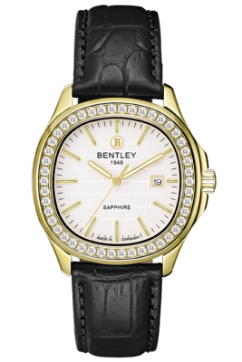 Product SKU: BL1869-101MKWBCase Material: Gold tone case,Case with 48pcs white sapphireCase Size: 40.0mm X 44.5mmDial Size: Ø 28.7 mmDial Color: White dial Bracelet:  Black calfskin leather strapCrystal: Sapphire crystal glassCrown: 5.5mmMovement: GM10