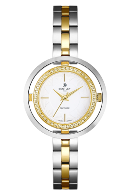 Product SKU: 1868-101LTWI-KDescription: Gold two tone stainless steelCase Material: Case with  45 pcs white sapphireCase Size: 32.0mm X 32.0mmDial Size: Ø 19.5mmDial Color: White dial Crystal: Sapphire crystal glassCrown: 3.5mmMovement: VJ21