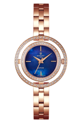 Product SKU: 1868-201LRNIDescription: Rose gold tone stainless steelCase Material: Case with  95 pcs white sapphireCase Size: 32.0mm X 32.0mmDial Size: Ø 19.5mmDial Color: Blue MOP dial Crystal: Sapphire crystal glassCrown: 3.5mmMovement: VJ21