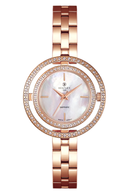 Product SKU: 1868-201LRWIDescription: Rose gold tone stainless steelCase Material: Case with  95 pcs white sapphireCase Size: 32.0mm X 32.0mmDial Size: Ø 19.5mmDial Color: White MOP dial Crystal: Sapphire crystal glassCrown: 3.5mmMovement: VJ21