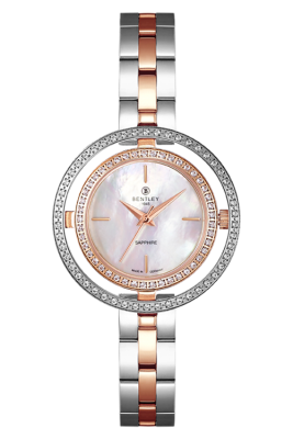 Product SKU: 1868-201LTWI-RDescription: Rose gold two tone stainless steelCase Material: Case with  95 pcs white sapphireCase Size:  32.0mm X 32.0mmDial Size: Ø 19.5mmDial Color: White MOP dial Crystal: Sapphire crystal glassCrown: 3.5mmMovement: VJ21