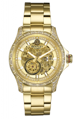 Product SKU: 2080-152MKKICase Material: Gold tone stainless steel,case with 80pcs white sapphireCase Size: 43.0mm X 51.0mmDial Size: Ø 34.0 mmDial Color: Gold dial with 12pcs diamond ,48pcs white sapphireCrystal: Sapphire crystal glassCrown: 8.0mmMovement: 8N24/100m/Automatic