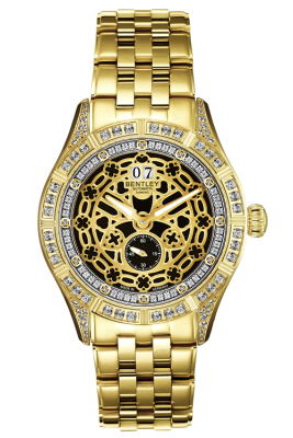 Product SKU: 84-262KKI-SDescription: Gold tone stainless steel / Case with 235pcs white sapphireCase Size: 43.0mm X 51.2mmDial Size: Ø 35.0 mmDial Color: Gold dial with 12pcs diamond , 48pcs white sapphireCrystal: Sapphire crystal glassCrown: 7.0mmMovement: SL3028/Automatic