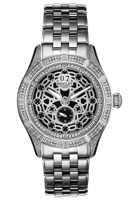 Product SKU: 84-262WWI-SDescription: All stainless steel / Case with 235pcs white sapphireCase Size: 43.0mm X 51.2mmDial Size: Ø 35.0 mmDial Color: Silver dial with 12pcs diamond , 48pcs white sapphireCrystal: Sapphire crystal glassCrown: 7.0mmMovement: SL3028/Automatic