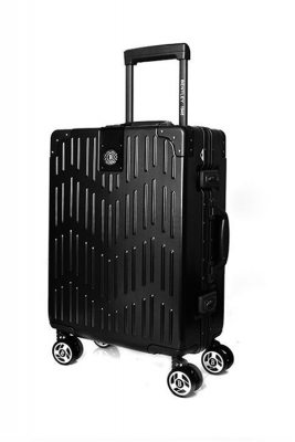 Product SKU: BL-L120911-20● ( Size )  560 H x 380 W x 230 D mm ● ( Weight )  3.9Kg ●  (Material ) Outward - PC+ABS Aluminum frame / Thick aluminum trolley handle / anti-pressure, waterproof ● (Material ) Inside -Mildew and dust mites inside thick cloth● ( Characteristic ) anti-collision angle design / multi-rivet reinforced design / stepless trolley handle / 360-degree turning mute wheel / Global TSA dual lock / Dust cover included● ( Color ) Black● 20 inches aluminum frame trolley suitcase