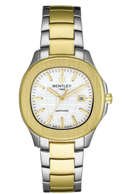 Product SKU: BL1869-10LTWIDescription: Gold two tone stainless steelCase Size: 36.0mm X 40.4mmDial Size: Ø 24.7mmDial Color: White dialCrystal: Sapphire crystal glassCrown: Ø 4.5mmMovement: GN12