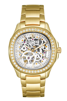 Product SKU: BL1869-551MKWICase Material: Gold tone stainless steel,Case with 46pcs white sapphireCase Size: 41.0mm X 46.5mmDial Size: Ø 29.7mmDial Color: White dialCrystal: Sapphire crystal glassCrown: Ø 5.5mmMovement: 8N24 / Automatic