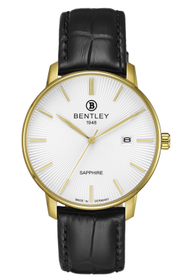 Product SKU: BL2219-10MKWBCase Material: Gold tone caseCase Size: 41.0mm X 47.0mmDial Size: Ø37.5 mmDial Color: White dialBracelet:  Black calfskin leather strapCrystal: Sapphire crystal glassCrown: 6.0mmMovement: VX42