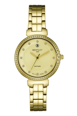 Product SKU: BL2220-10LKKI-SCase Material: Gold tone stainless steelCase Size: 32.0mm X 41.0mmDial Size: Ø25.5 mmDial Color: Gold dial with 12pcs stone Crystal: Sapphire crystal glassCrown: 3.5mmMovement: 2035