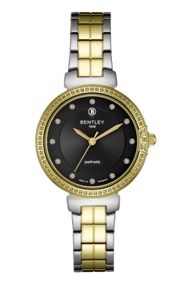 Product SKU: BL2220-10LTBI-SCase Material: Gold two tone stainless steelCase Size: 32.0mm X 41.0mmDial Size: Ø25.5 mmDial Color: Black dial with 12pcs stone Crystal: Sapphire crystal glassCrown: 3.5mmMovement: 2035