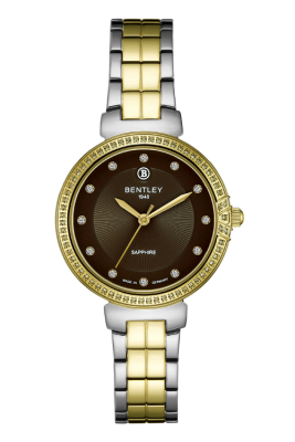 Product SKU: BL2220-10LTDI-SCase Material: Gold two tone stainless steelCase Size: 32.0mm X 41.0mmDial Size: Ø25.5 mmDial Color: Brown dial with 12pcs stone Crystal: Sapphire crystal glassCrown: 3.5mmMovement: 2035