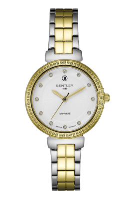 Product SKU: BL2220-10LTWI-SCase Material: Gold two tone stainless steelCase Size: 32.0mm X 41.0mmDial Size: Ø25.5 mmDial Color: White dial with 12pcs stone Crystal: Sapphire crystal glassCrown: 3.5mmMovement: 2035