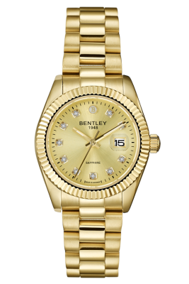 Product SKU: BL2333-10LKKICase Material: Gold tone stainless steelCase Size: 30.0mm X 36.0mmDial Size: Ø 22.5mmDial Color: Gold dial with 10pcs white sapphireCrystal: Sapphire crystal glassCrown: Ø 5.0mmMovement: GL12