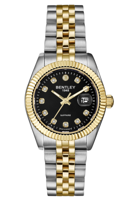 Product SKU: BL2333-10LTBI-KCase Material: Gold two tone stainless steelCase Size: 30.0mm X 36.0mmDial Size: Ø 22.5mmDial Color: Black dial with 10pcs white sapphireCrystal: Sapphire crystal glassCrown: Ø 5.0mmMovement: GL12