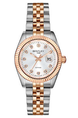 Product SKU: BL2333-10LTCI-RCase Material: Rose gold two tone stainless steelCase Size: 30.0mm X 36.0mmDial Size: Ø 22.5mmDial Color: Silver dial with 10pcs white sapphireCrystal: Sapphire crystal glassCrown: Ø 5.0mmMovement: GL12