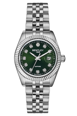 Product SKU: BL2333-10LWGICase Material: All stainless steelCase Size: 30.0mm X 36.0mmDial Size: Ø 22.5mmDial Color: Green dial with 10pcs white sapphireCrystal: Sapphire crystal glassCrown: Ø 5.0mmMovement: GL12