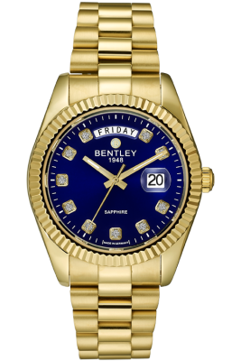 Product SKU: BL2333-10MKNICase Material: Gold tone stainless steelCase Size: 41.0mm X 49.0mmDial Size: Ø 31.0mmDial Color: Blue dial with 10pcs white sapphireCrystal: Sapphire crystal glassCrown: Ø 6.0mmMovement: VJ55