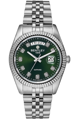 Product SKU: BL2333-10MWGICase Material: All stainless steelCase Size: 41.0mm X 49.0mmDial Size: Ø 31.0mmDial Color: Green dial with 10pcs white sapphireCrystal: Sapphire crystal glassCrown: Ø 6.0mmMovement: VJ55