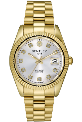 Product SKU: BL2333-15MKCICase Material: Gold tone stainless steelCase Size: 41.0mm X 49.0mmDial Size: Ø 31.0mmDial Color: Silver dial with 10pcs white sapphireCrystal: Sapphire crystal glassCrown: Ø 6.0mmMovement: NH35 / AUTOMATIC