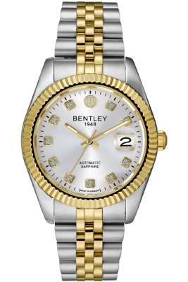 Product SKU: BL2333-15MTCI-KCase Material: Gold two tone stainless steelCase Size: 41.0mm X 49.0mmDial Size: Ø 31.0mmDial Color: Silver dial with 10pcs white sapphireCrystal: Sapphire crystal glassCrown: Ø 6.0mmMovement: NH35 / AUTOMATIC