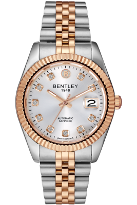 Product SKU: BL2333-15MTCI-RCase Material: Rose gold two tone stainless steelCase Size: 41.0mm X 49.0mmDial Size: Ø 31.0mmDial Color: Silver dial with 10pcs white sapphireCrystal: Sapphire crystal glassCrown: Ø 6.0mmMovement: NH35 / AUTOMATIC