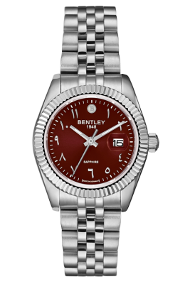 Product SKU: BL2333-20LWRADescription: All stainless steelCase Size:  30.0mm X 36.0mmDial Size: Ø 22.5mmDial Color: Dark red dial Crystal: Sapphire crystal glassCrown: 5.0mmMovement: GL12