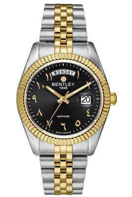 Product SKU: BL2333-20MTBA-KDescription: Gold two tone stainless steelCase Size: 41.0mm X 49.0mmDial Size: Ø 31.0mmDial Color: Black dialCrystal: Sapphire crystal glassCrown: Ø 6.0mmMovement: VJ55