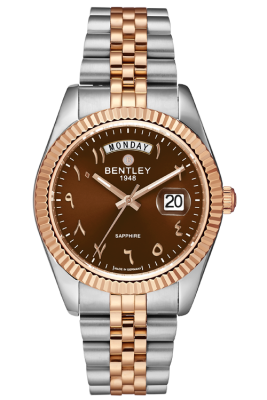 Product SKU: BL2333-20MTDA-RDescription: Rose gold two tone stainless steelCase Size: 41.0mm X 49.0mmDial Size: Ø 31.0mmDial Color: Brown dialCrystal: Sapphire crystal glassCrown: Ø 6.0mmMovement: VJ55