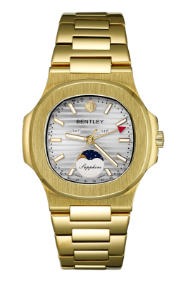 Product SKU: BL2340-20MKWICase Material: Gold tone stainless steelCase Size: 41.0mm X 46.5mmDial Size: Ø 32.0mmDial Color: Silver dialCrystal: Sapphire crystal glassCrown: Ø 6.0mmMovement: 6P80 / Moonphase