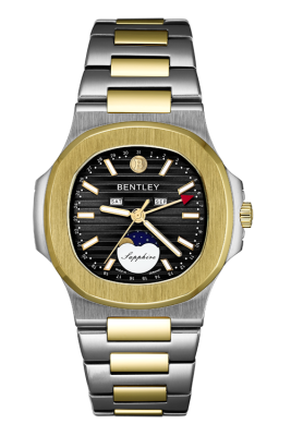 Product SKU: BL2340-20MTBI-KCase Material: Gold two tone stainless steelCase Size: 41.0mm X 46.5mmDial Size: Ø 32.0mmDial Color: Black dialCrystal: Sapphire crystal glassCrown: Ø 6.0mmMovement: 6P80 / Moonphase