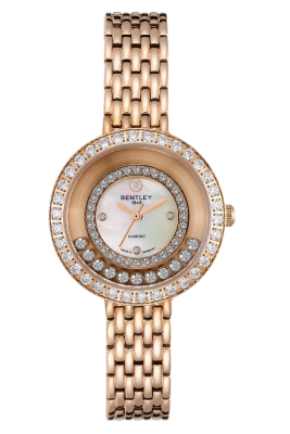 Product SKU: BL2418-102LRWIDescription: Rose gold tone stainless steelCase Material: Case with 35pcs CZCase Size: 32.0mm X 36.5mmDial Size: Ø 14.8mmDial Color: White MOP dial with 3pcs diamond & 43pcs CZCrystal: Sapphire crystal glassCrown: 4.0mmMovement: GL32