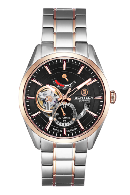 Product SKU: BL2431-15MTBI-RDescription: Rose gold two tone stainless steelCase Size: 41.0mm X 47.5mmDial Size: Ø 35.0mmDial Color: Black dialCrystal: Sapphire crystal glassCrown: 6.5mmMovement: YN84A / Automatic